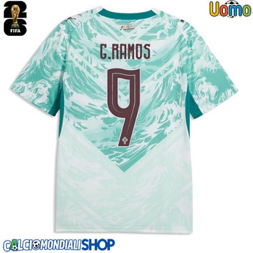 Maglie da calcio Portogallo Goncalo Ramos #9 Seconda Maglia Mondiali 2026  Manica Corta